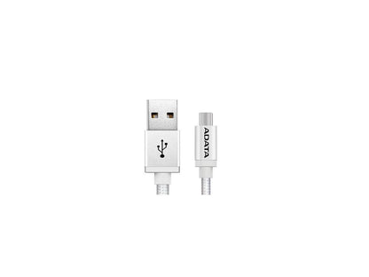 AData Android USB to Micro USB Charging/Sync Cable, 100cm - Silver