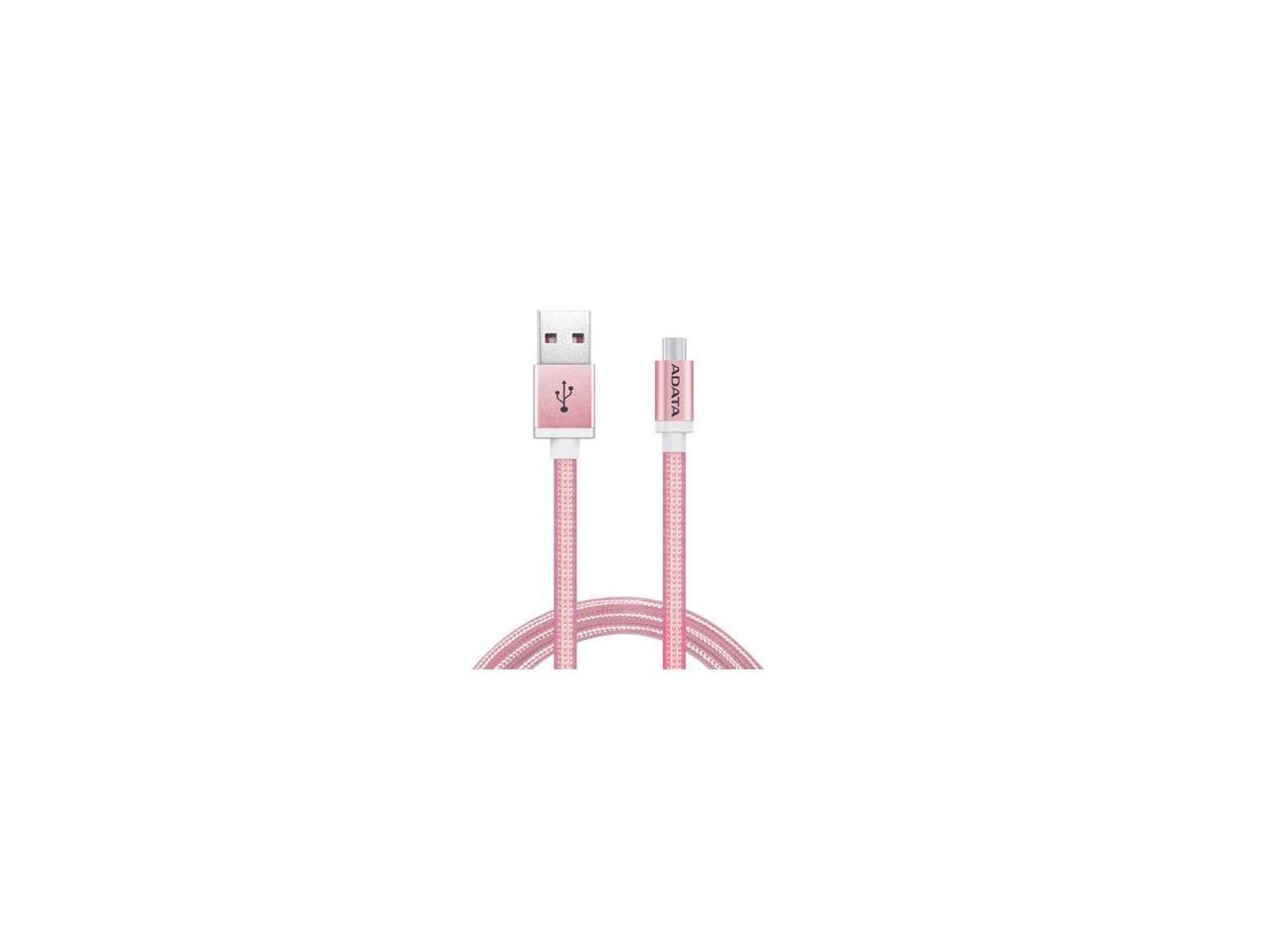 AData Android USB to Micro USB Charging/Sync Cable, 100cm - Rose Gold