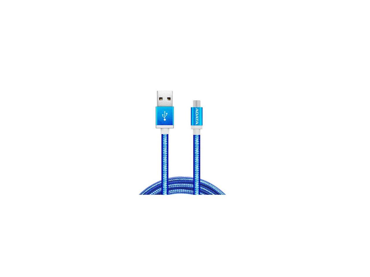 AData Android USB to Micro USB Charging/Sync Cable, 100cm - Blue
