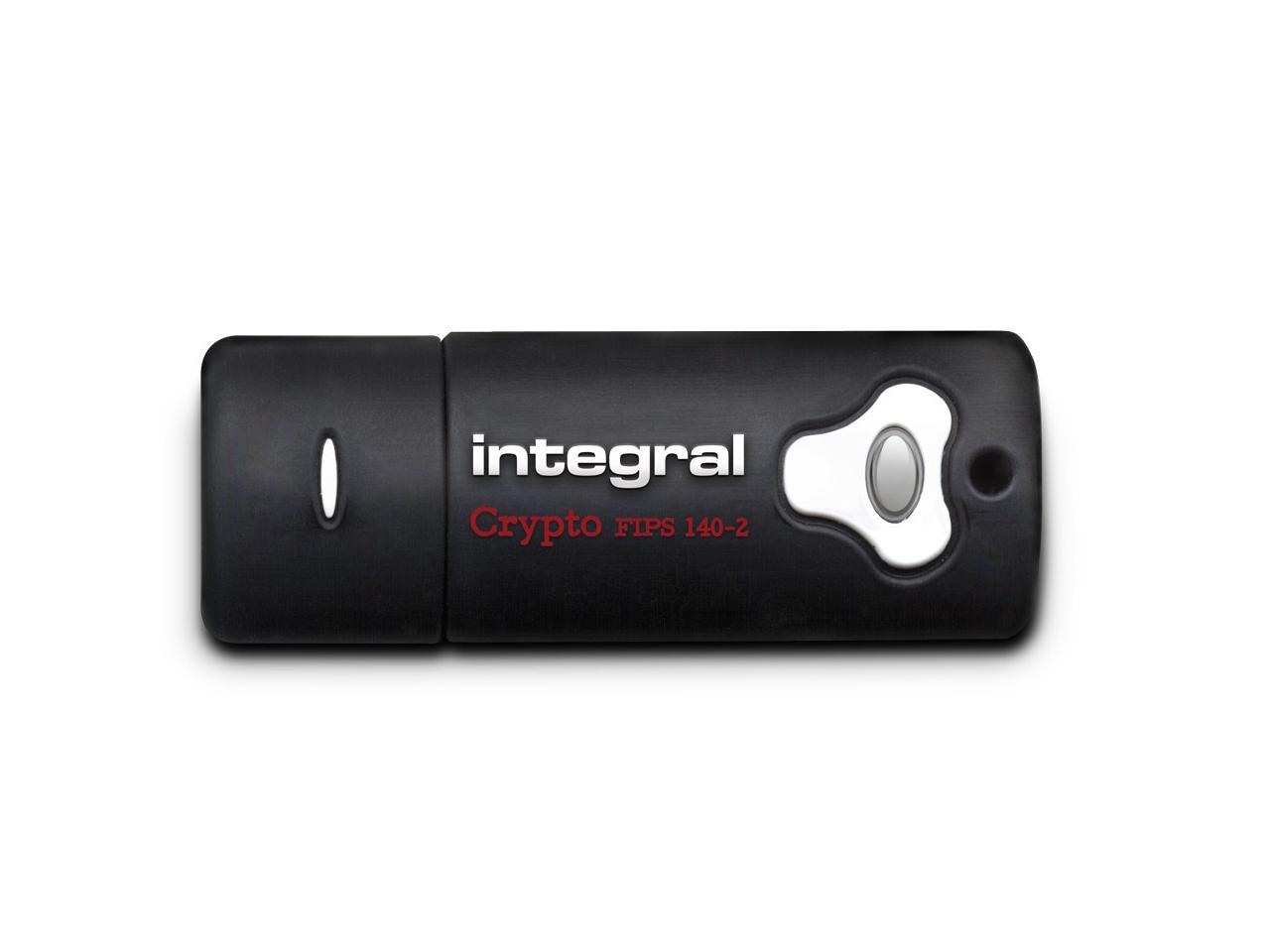 8GB Integral Drive FIPS 140-2 Encrypted USB3.0 Flash Drive (256-bit Hardware Encryption)