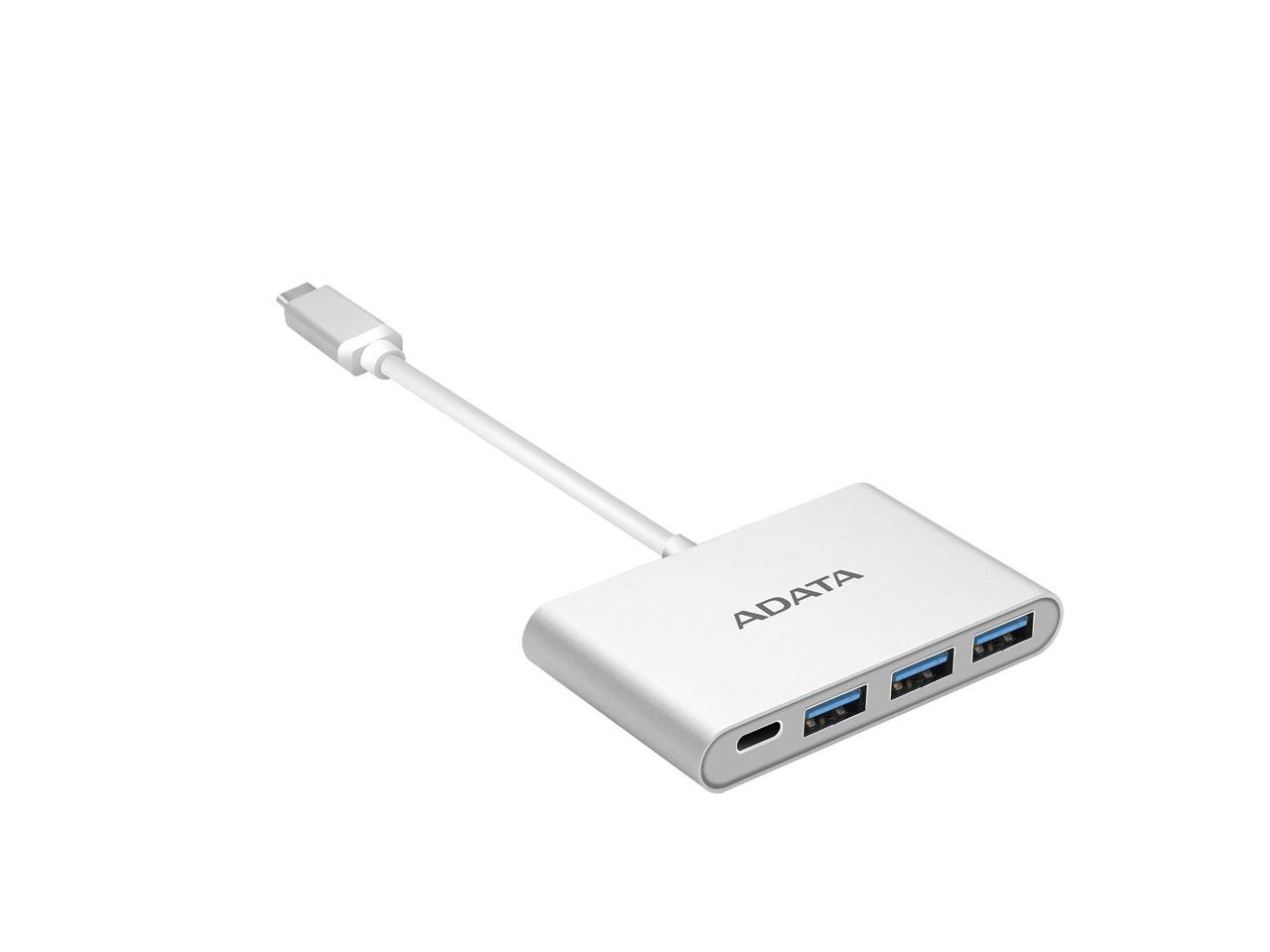 AData USB-C Hub (with 3x USB 3.1 + 1x USB-C port) Silver