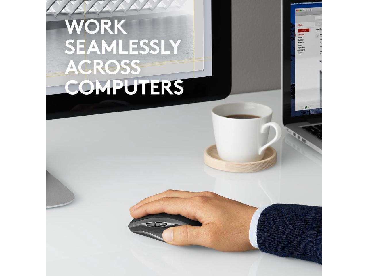 Logitech MX Anywhere 2S 910-005153 Graphite 7 Buttons Tilt Wheel USB RF Wireless 4000 dpi Mouse