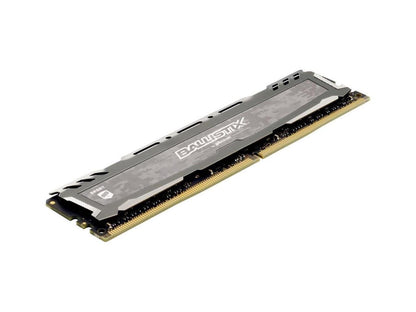 Crucial BLS8G4D32AESBK 8GB Ballistix Sport LT DDR4 - 3200 MT UDIMM Unbuffered 288-Pin Memory - Gray