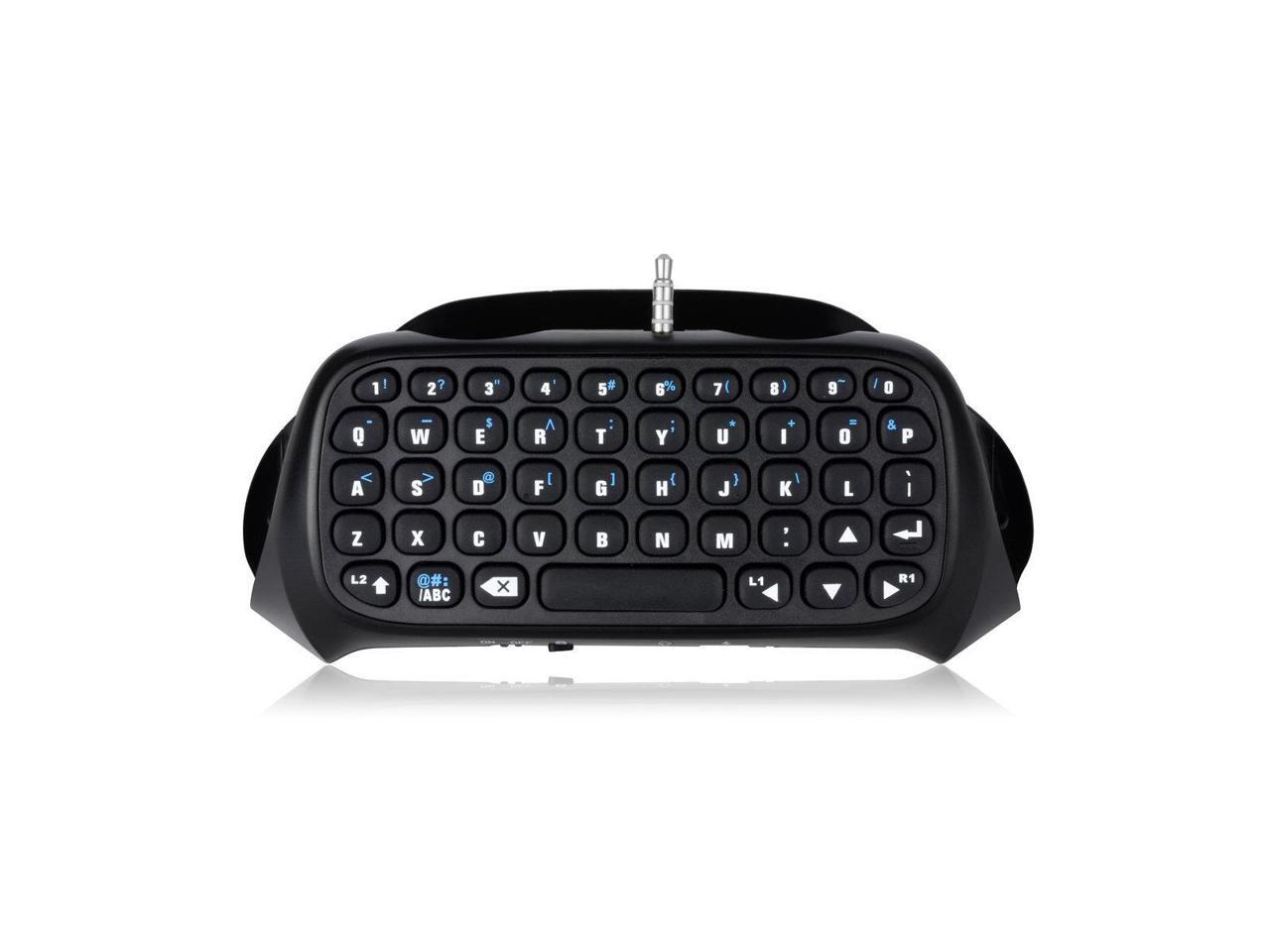 NEON Wireless Keyboard for PS4 Controller Color Black Model PS4-WKEY-Blk