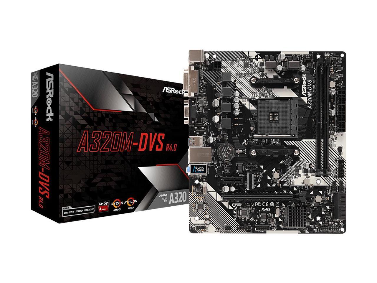 Asrock AMD A320 DDR4-SDRAM Micro ATX Motherboard