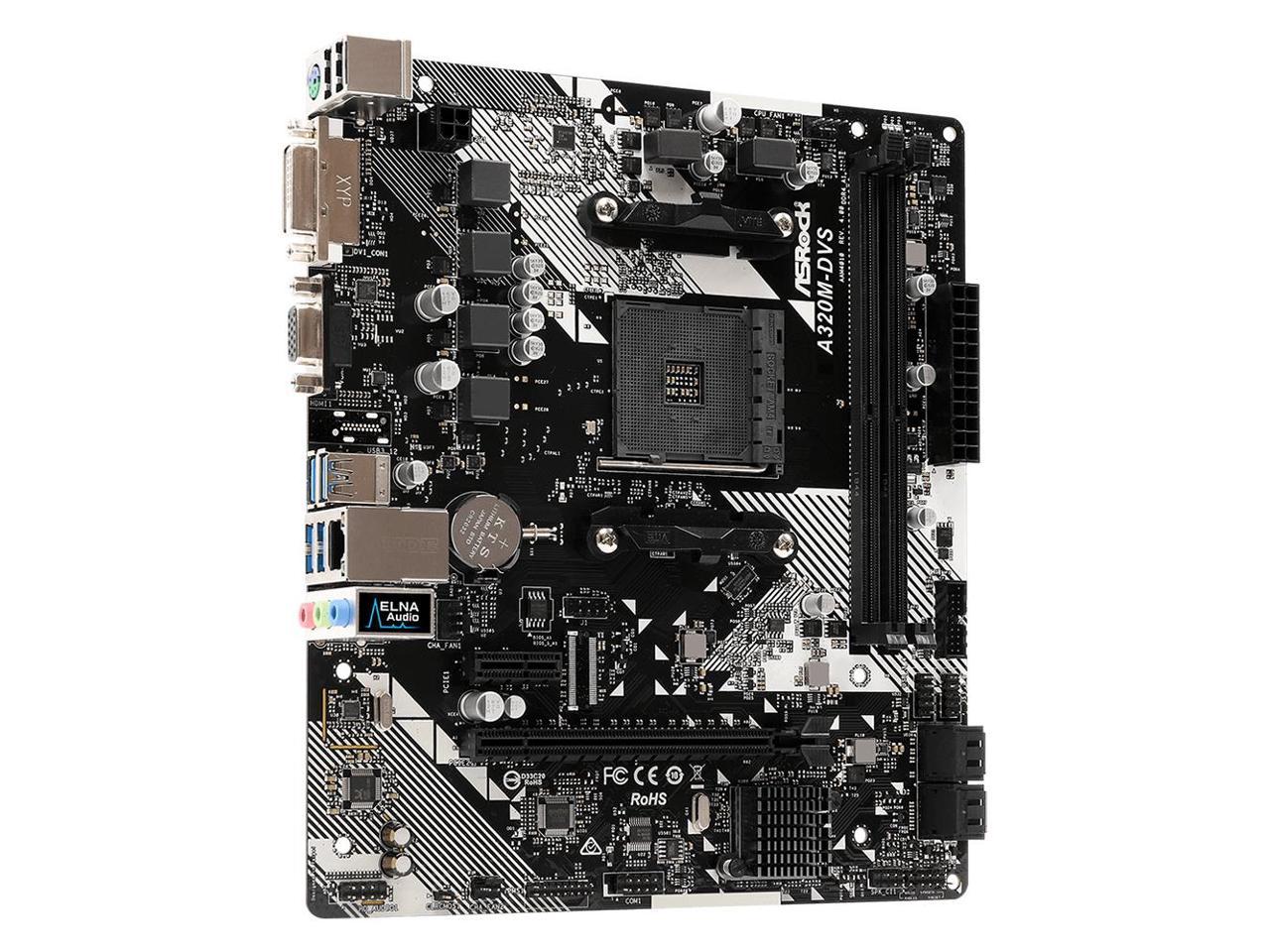 Asrock AMD A320 DDR4-SDRAM Micro ATX Motherboard