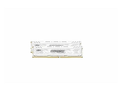 Ballistix Sport LT 8GB Kit (4GBx2) DDR4 2400 MT/s (PC4-19200) DIMM 288-Pin - BLS2K4G4D240FSC (White)