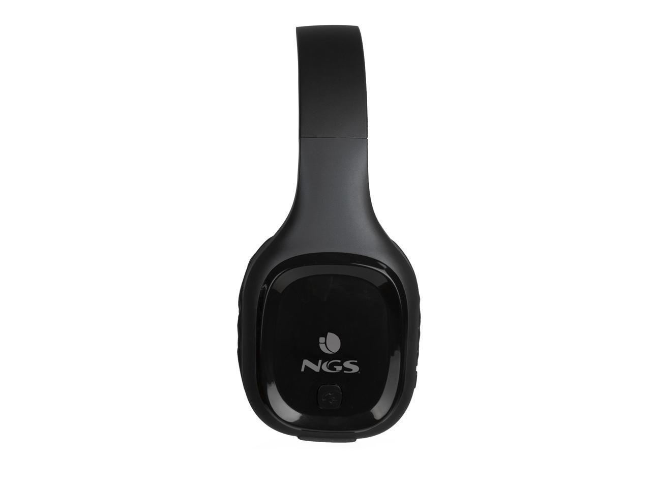 NGS Artica Sloth Wireless BT Headphones, Black