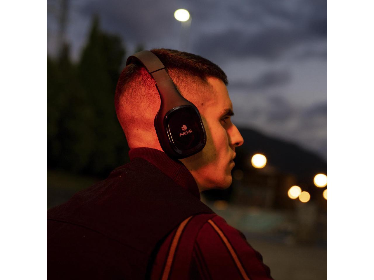 NGS Artica Sloth Wireless BT Headphones, Gray