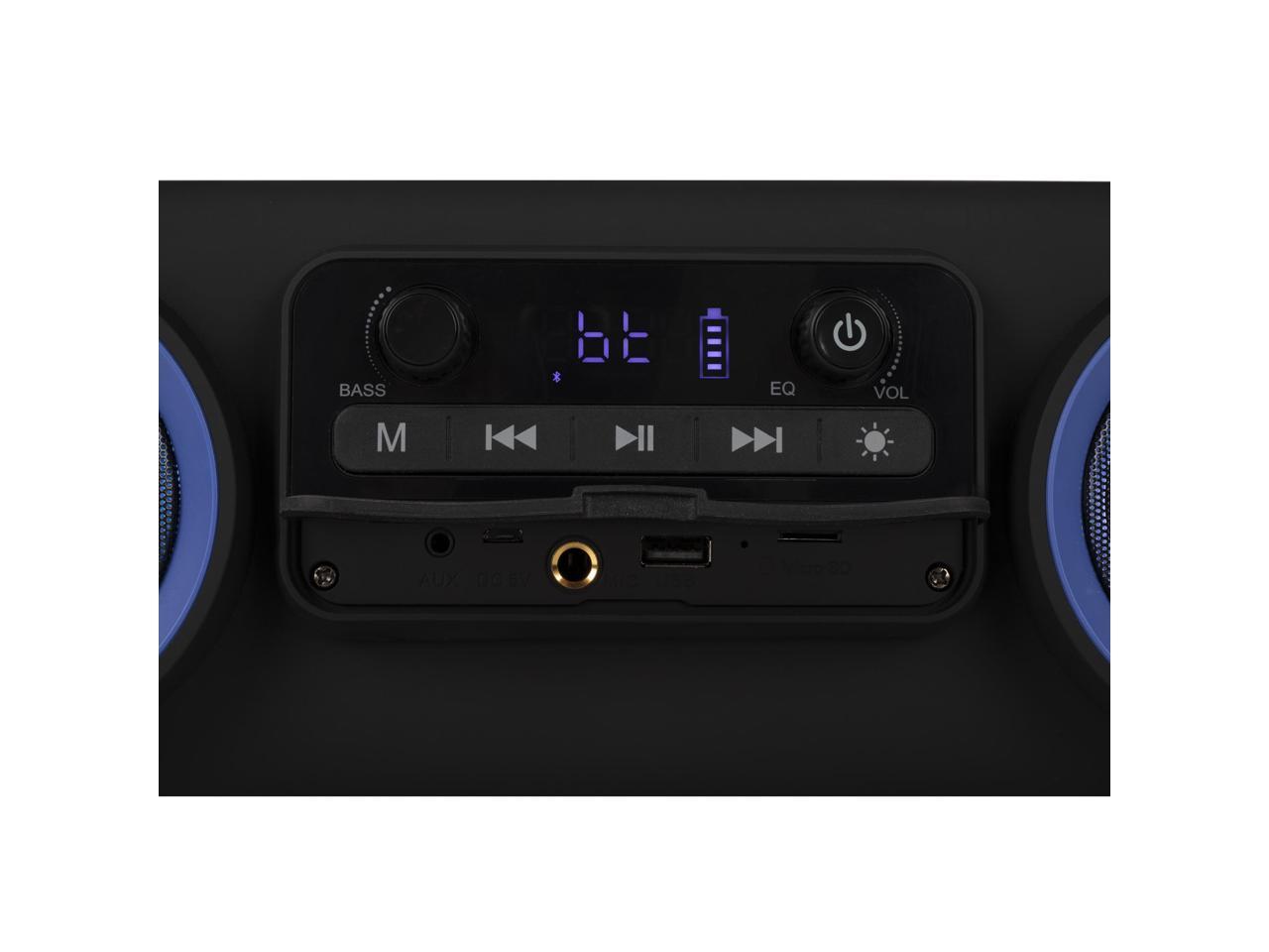 NGS 100W Premium 2.2 BT Portable Boombox Speaker System - StreetBreaker Mini