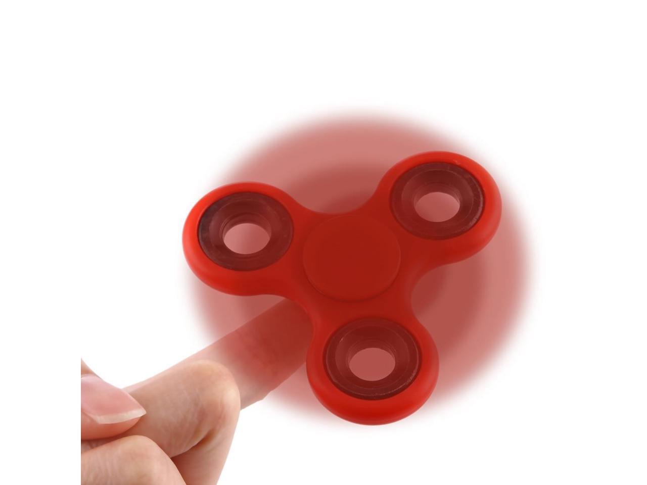 EyezOff Red Fidget Spinner ABS Material 1.5-min Rotation Time, Steel Beads Bearing