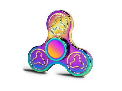 EyezOff Colorful Fidget Spinner Zinc Alloy 3.5-min Rotation Time, Steel Beads Bearing