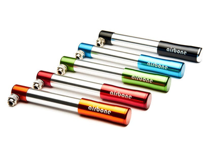 EyezOff Airbone EZ505 Red Aluminum Bicycle Pump 130PSI, Schrader/Presta Hand Pump