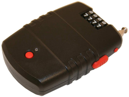 EyezOff Retractable Cable Lock, 4-Dial Lock, Motion Sensor Alarm (dia 2.0mm x 60cm) incl. batteries