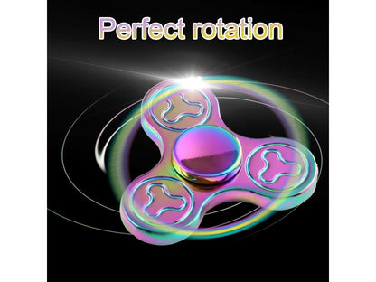 EyezOff Colorful Fidget Spinner Zinc Alloy 3.5-min Rotation Time, Steel Beads Bearing