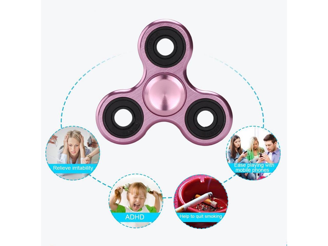 EyezOff Rose Gold Fidget Spinner Aluminium Alloy Material 3-min Rotation Time