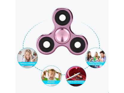 EyezOff Rose Gold Fidget Spinner Aluminium Alloy Material 3-min Rotation Time