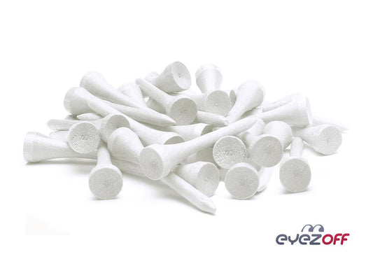 EyezOff 100 Wooden Golf Tees 69mm (2 3/4") Professional Golf Tee System