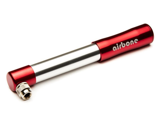 EyezOff Airbone EZ505 Red Aluminum Bicycle Pump 130PSI, Schrader/Presta Hand Pump
