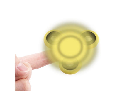 EyezOff Yellow Fidget Spinner ABS Material 1.5-min Rotation Time