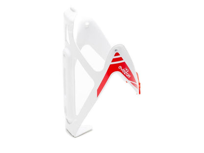 EyezOff Burst Ultra Lightweight Aluminum Bottle Cage - White/Red Edition