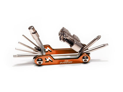 EyezOff Folding Bicycle Multi Tool With 18 Functions (Orange/Silver)
