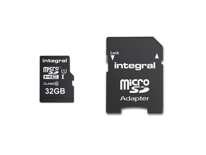 32GB Integral Ultima Pro microSDHC CL10 (90MB/s) High-Speed Memory Card w/Adapter