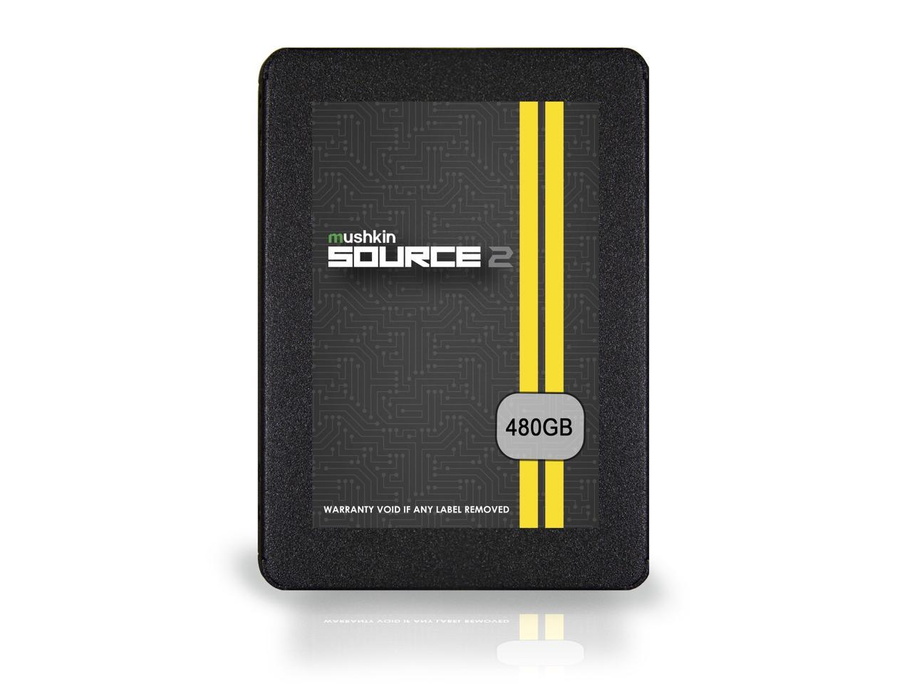 mushkin sourceii 480gb internal solid state drive ssd 2.5 inch sata iii 6gb/s 3d vertical tlc 7mm mknssds2480gb
