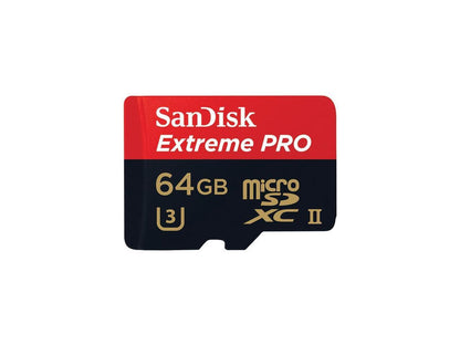 SanDisk 64GB XTRMPRO MICROSD MEM- Part # SDSQXPJ-064G-ANCM3