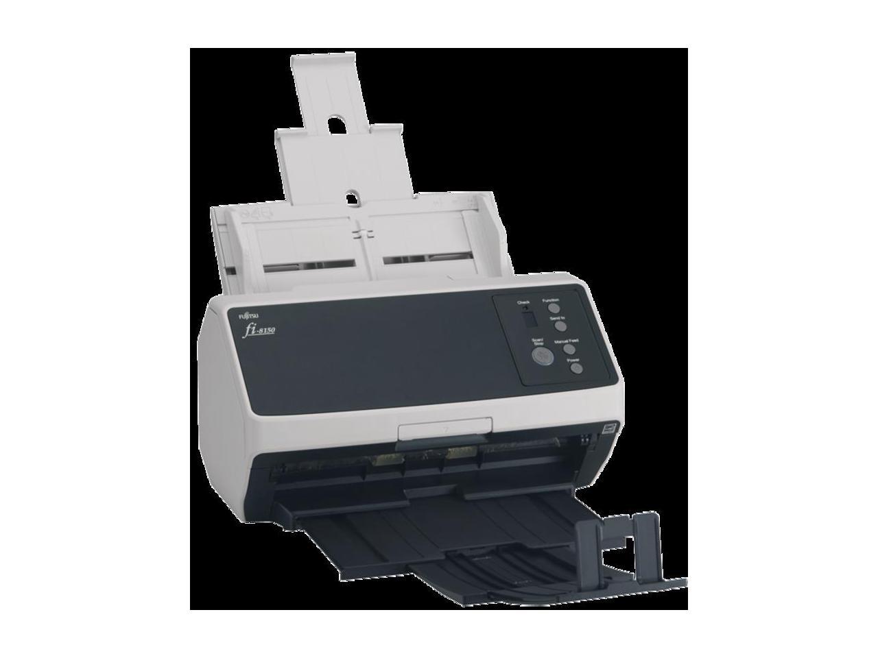 Fujitsu Image Scanner fi-8150 PA03810-B105 24 bit CIS x 2 (front x 1, back x 1) 600 dpi ADF (Automatic Document Feeder) / Manual Feed, Duplex Document Scanner