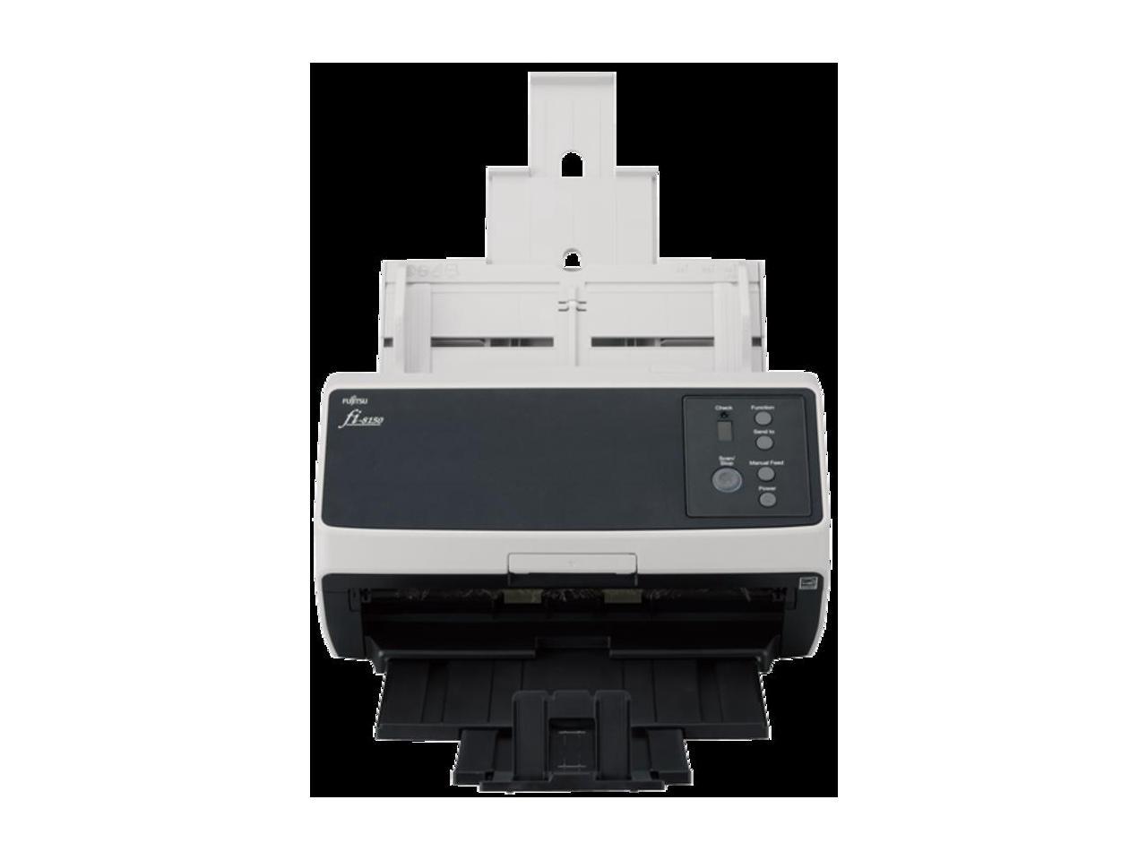 Fujitsu Image Scanner fi-8150 PA03810-B105 24 bit CIS x 2 (front x 1, back x 1) 600 dpi ADF (Automatic Document Feeder) / Manual Feed, Duplex Document Scanner