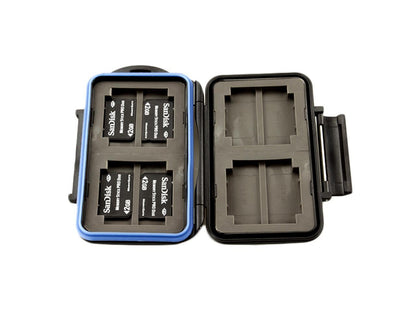 JJC MC-1 Waterproof Holder Storage Memory Card Case For 4PCS CompactFlash (CF) 8PCS MemoryStick Pro Duo