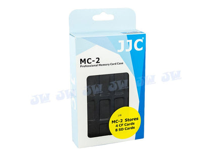 JJC MC-2 Waterproof Holder Storage Memory Card Case For 4PCS CompactFlash(CF) 8PCS SecureDigital(SD)