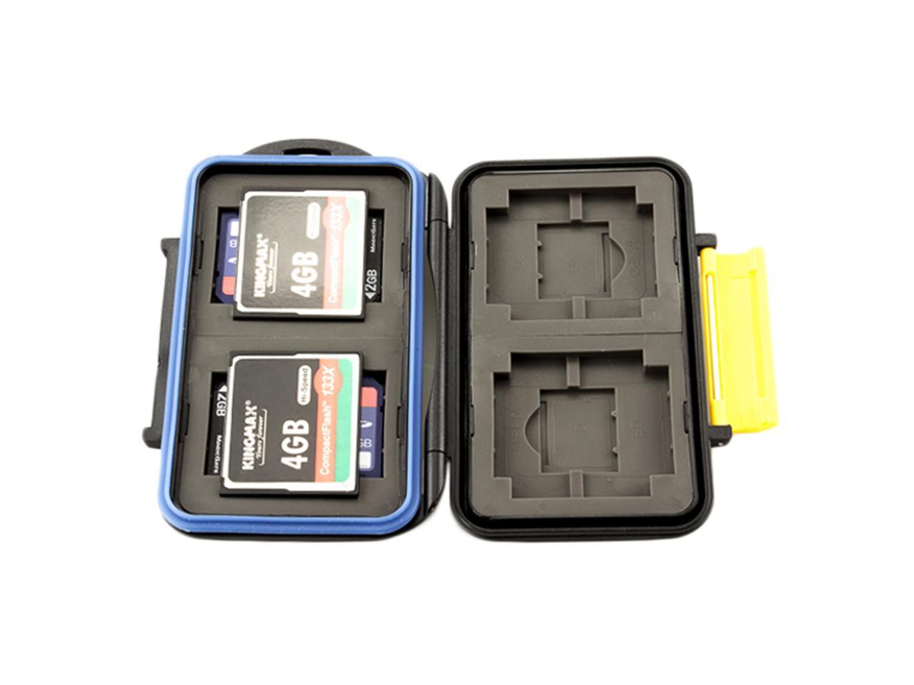 JJC MC-3 Waterproof Holder Storage Memory Card Case For 4PCS CompactFlash(CF) 4PCS SecureDigital(SD) 4PCS XDPictureCard(XD) 4PCS MemoryStick Pro Duo