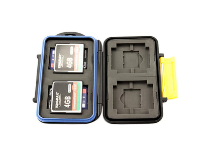 JJC MC-3 Waterproof Holder Storage Memory Card Case For 4PCS CompactFlash(CF) 4PCS SecureDigital(SD) 4PCS XDPictureCard(XD) 4PCS MemoryStick Pro Duo