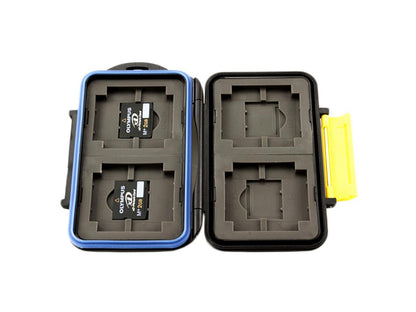 JJC MC-3 Waterproof Holder Storage Memory Card Case For 4PCS CompactFlash(CF) 4PCS SecureDigital(SD) 4PCS XDPictureCard(XD) 4PCS MemoryStick Pro Duo