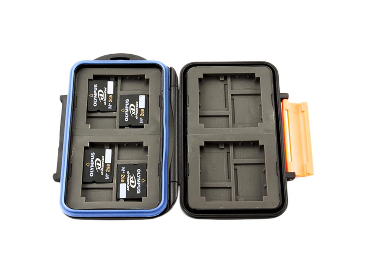 JJC MC-4 Waterproof Holder Storage Memory Card Case For 4PCS CompactFlash(CF) 8PCS Micro SD 8PCS XDPictureCard(XD)