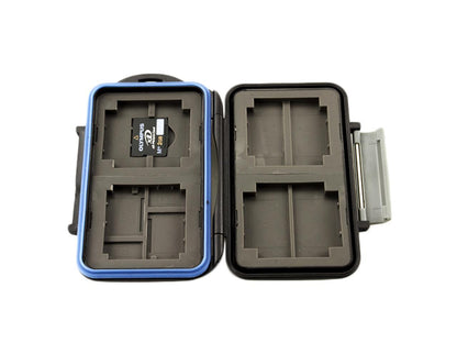 JJC MC-5 Waterproof Holder Storage Memory Card Case For 4PCS CompactFlash(CF) 2PCS Micro SD2 PCS SecureDigital(SD) 2PCS MemoryStick Pro Duo 2PCS XDPictureCard(XD)