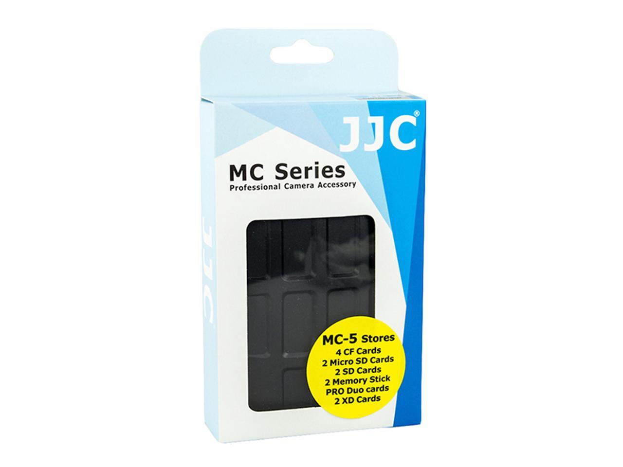 JJC MC-5 Waterproof Holder Storage Memory Card Case For 4PCS CompactFlash(CF) 2PCS Micro SD2 PCS SecureDigital(SD) 2PCS MemoryStick Pro Duo 2PCS XDPictureCard(XD)