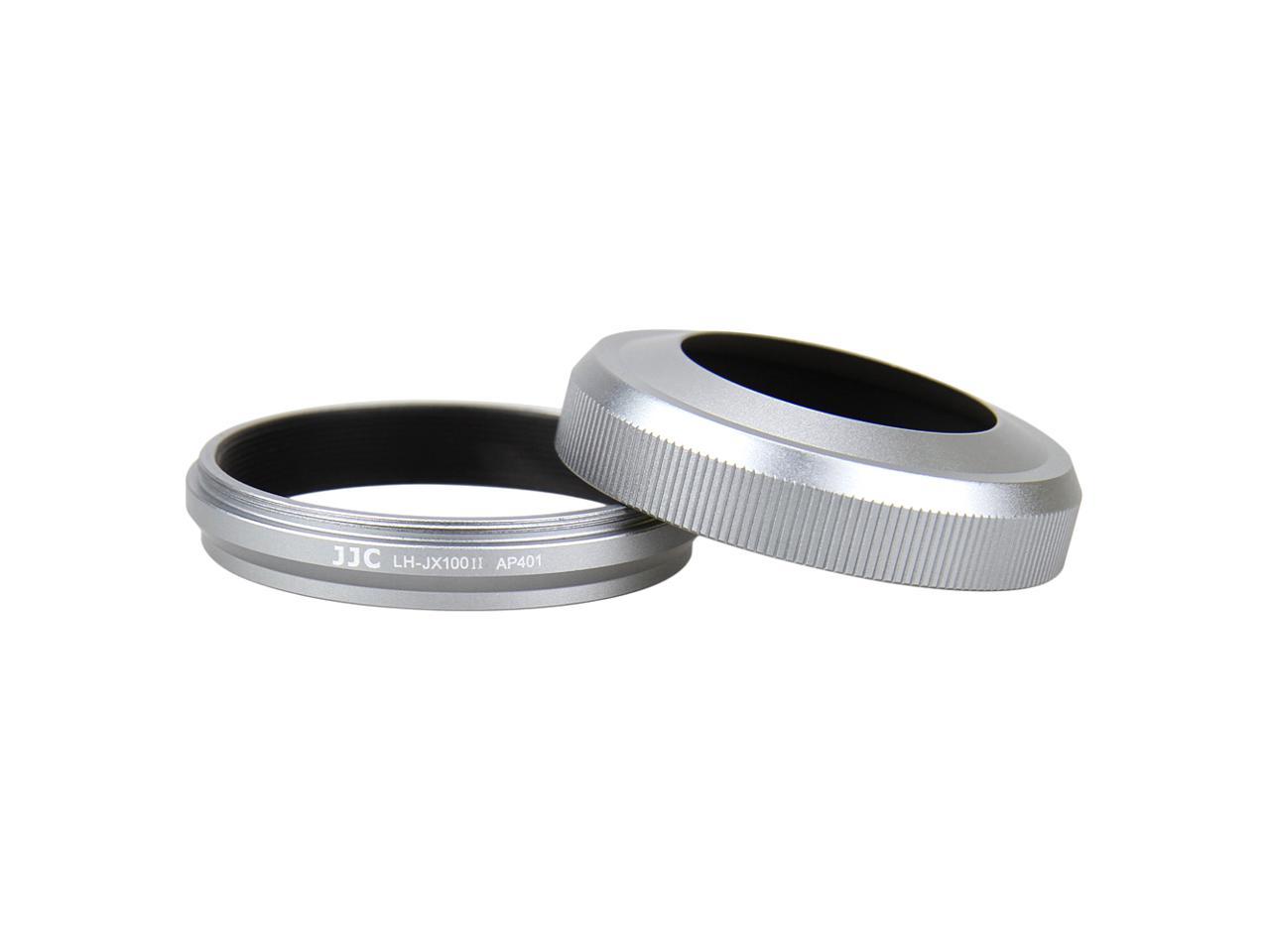 JJC LH-JX100II SILVER Upgrade Lens Hood Shade Adapter Ring for Fujifilm FinePix X100 X100S Replaces AR-X100 Silver