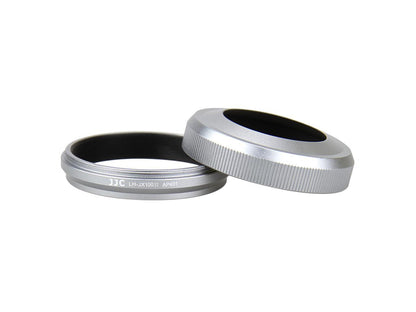 JJC LH-JX100II SILVER Upgrade Lens Hood Shade Adapter Ring for Fujifilm FinePix X100 X100S Replaces AR-X100 Silver