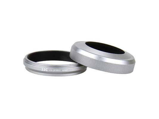 JJC LH-JX100II SILVER Upgrade Lens Hood Shade Adapter Ring for Fujifilm FinePix X100 X100S Replaces AR-X100 Silver
