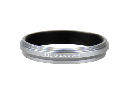 JJC LH-JX100II SILVER Upgrade Lens Hood Shade Adapter Ring for Fujifilm FinePix X100 X100S Replaces AR-X100 Silver