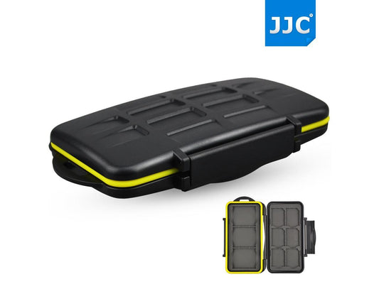 JJC Water-resistant Anti-shock Camera SD CompactFlash Card Holder Storage Memory Card Case Protector For 6 SD + 3 CF Cards