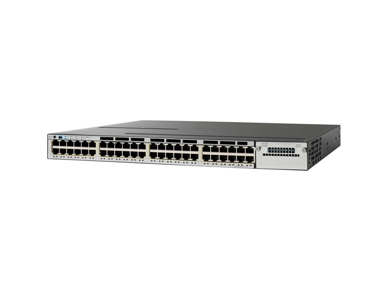 Cisco WS-C3750X-48T-S Catalyst 3750X-48T-S Layer 3 Switch