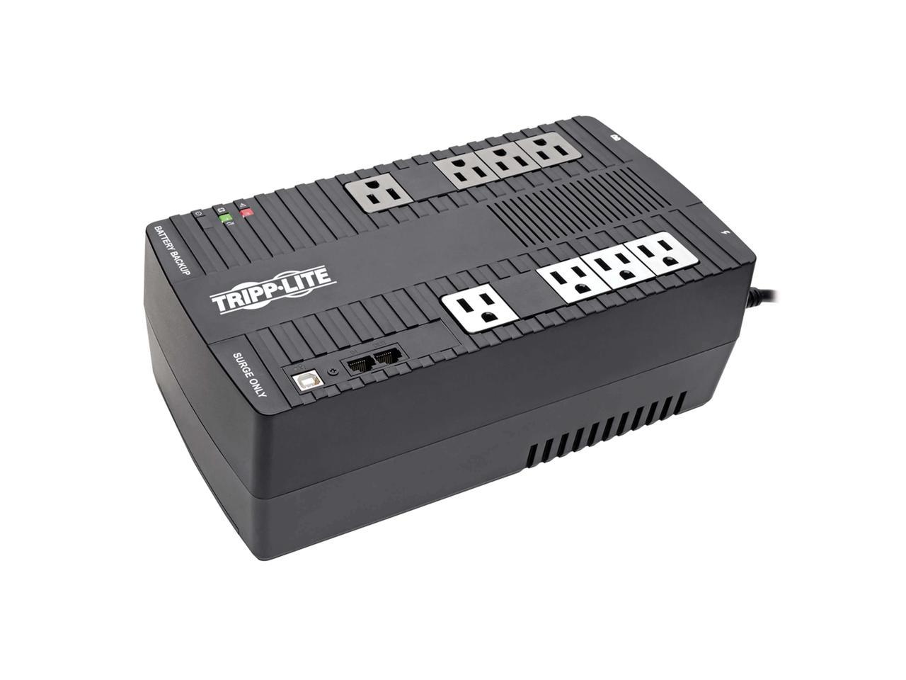 TRIPP LITE AVR650UM 650 VA 325 Watts 4 UPS outlets, 4 surge-only outlets Outlets UPS