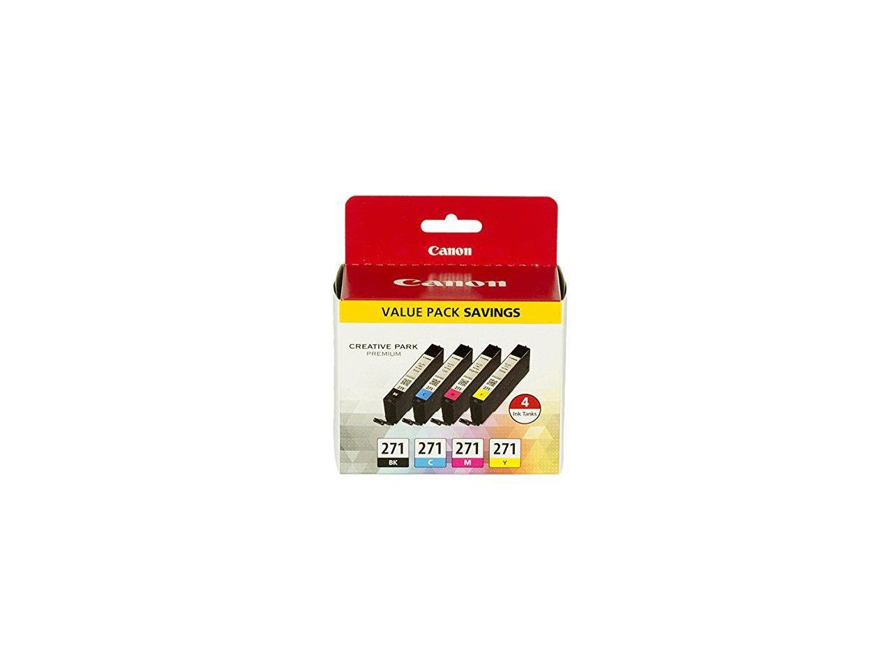 Canon CLI-271 Ink Cartridge - Combo Pack - Black/Cyan/Magenta/Yellow