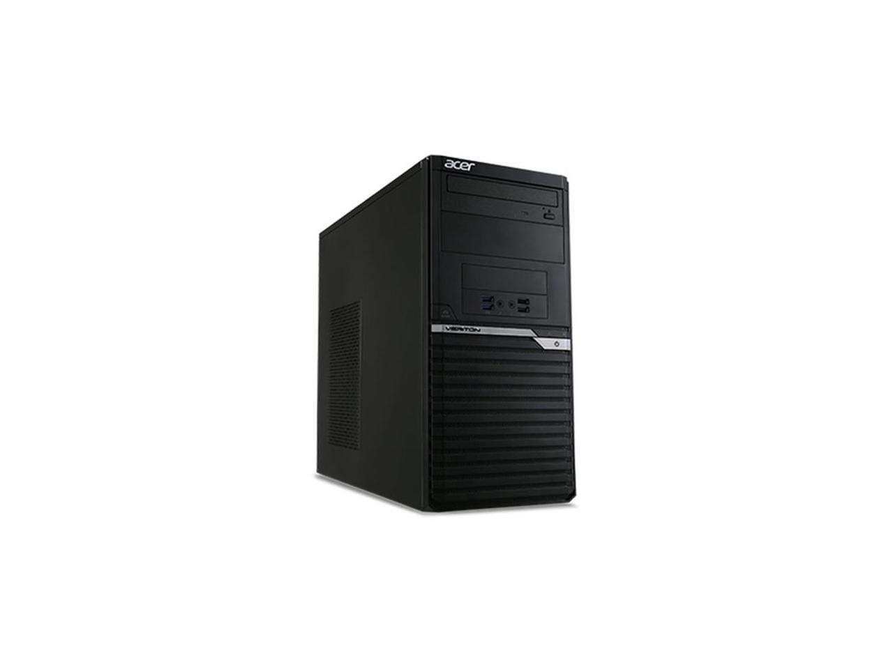 Acer Veriton M4660G VM4660G-I7870S1 Desktop Computer - Core i7 i7-8700 - 8 GB RAM - 256 GB SSD - Black - Windows 10 Pro 64-bit - Intel UHD Graphics 630 - Gigabit Ethernet