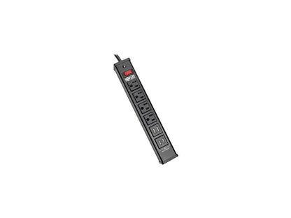 TRIPP LITE TLM446USBB 6.0 Feet 4 Outlets 450 Joules Surge Protector with Metal Housing