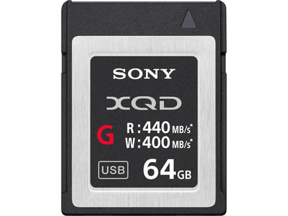 Sony G Series 64GB XQD Memory Card, 400MB/s Write Speed, 440MB/s Read Speed